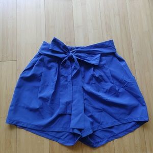 Front tie shorts